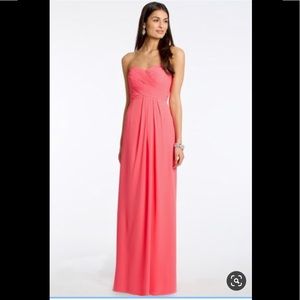 Camille La Vie Strapless Criss Cross Bodice Dress